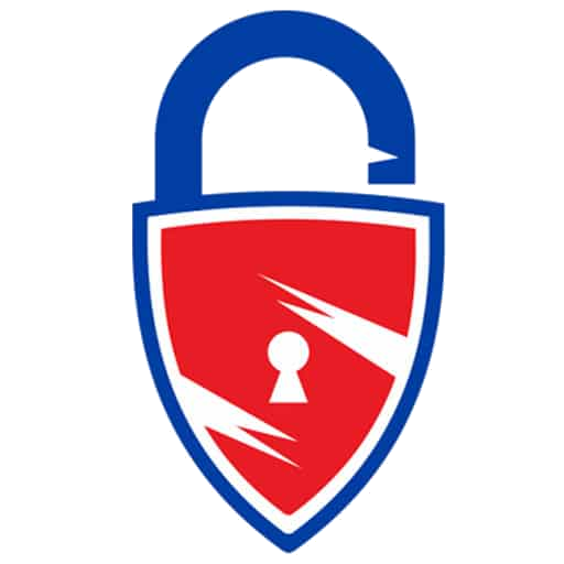 Super Lock and Key shield logo
