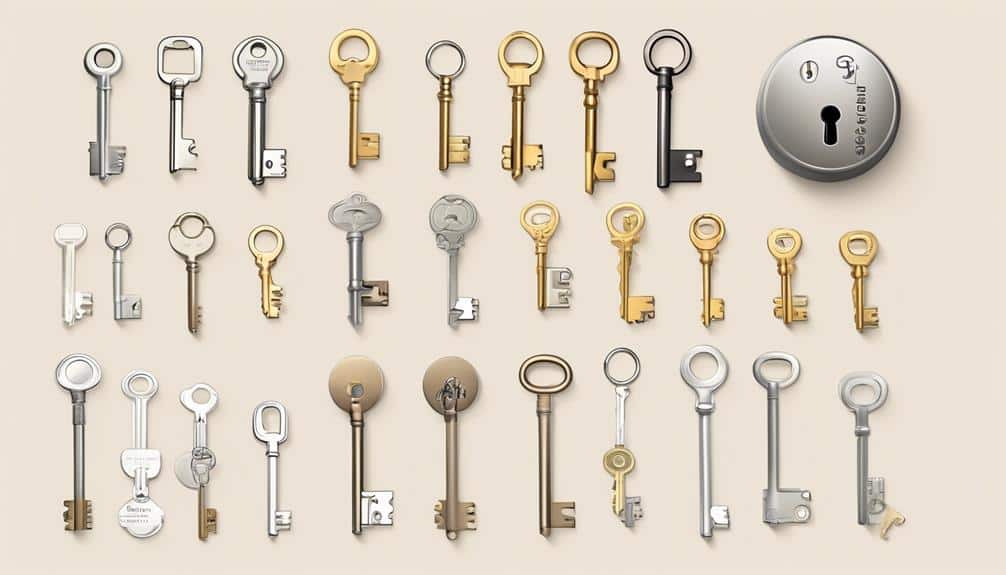 different types of safe keys