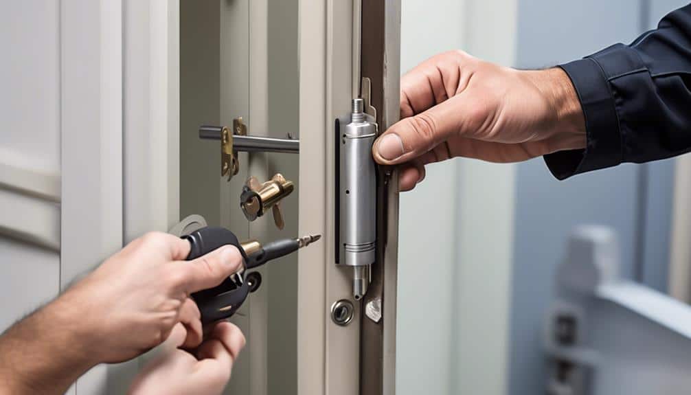 preserving garage door lock