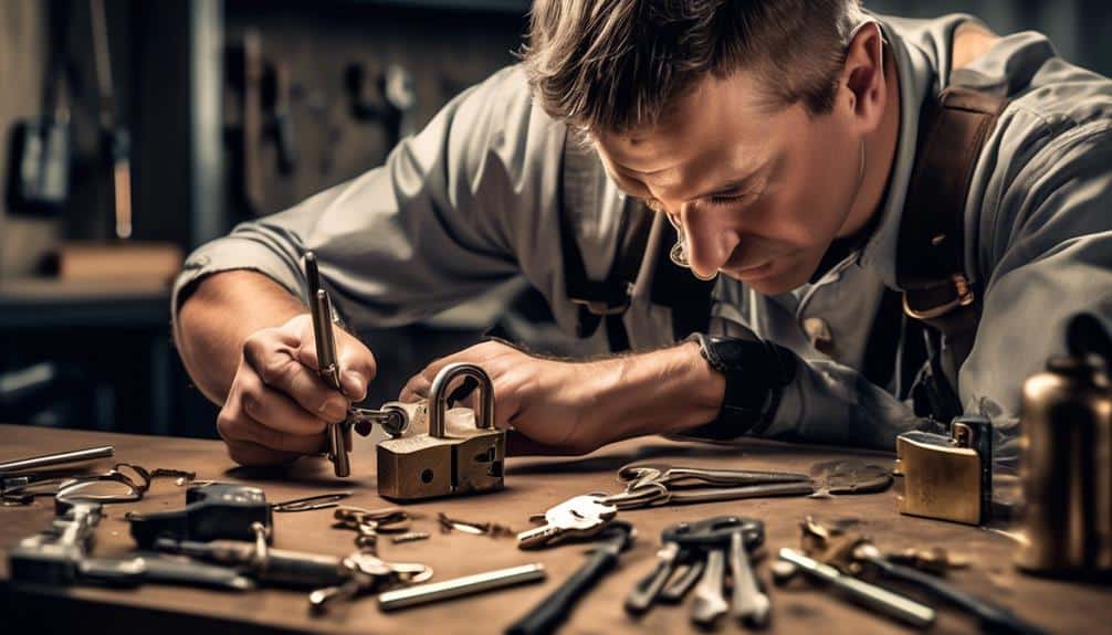 repairing a damaged lock