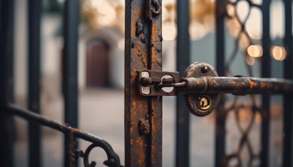 residential gate lock problems