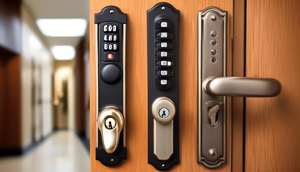 varieties of business door locks